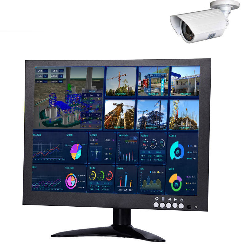 مانیتور خودرو LCD 24VDC 10 اینچ 300cd / m2 HDMI USB VGA HD رزولوشن صفحه نمایش LCD