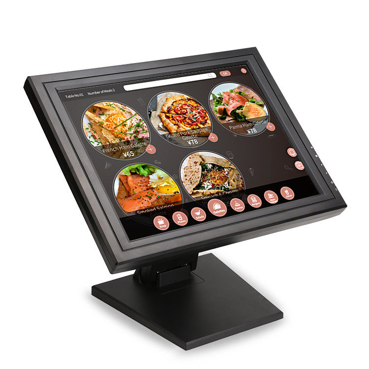 17 اینچ 0.297mm Capacitive Touch Screen Monitor درجه صنعتی 1280x1024