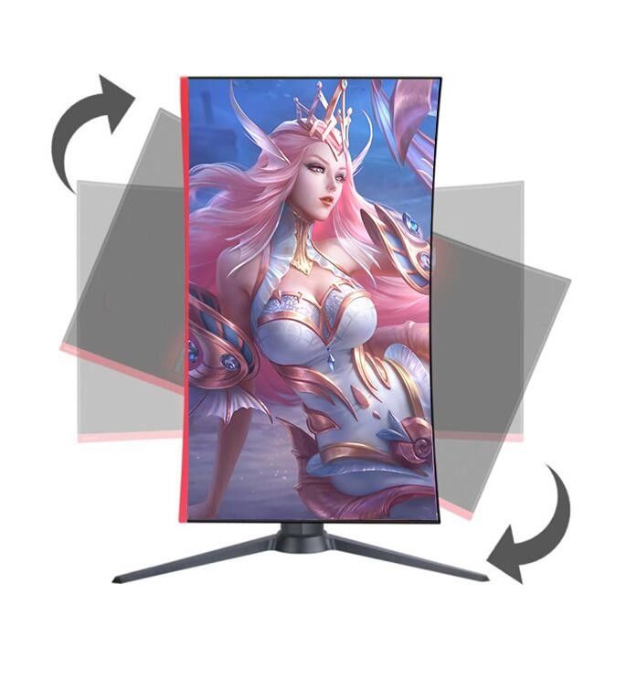 27 اینچ 165 هرتز گیمینگ دسکتاپ مانیتور HDMI DP Interfaces Rotating Stand