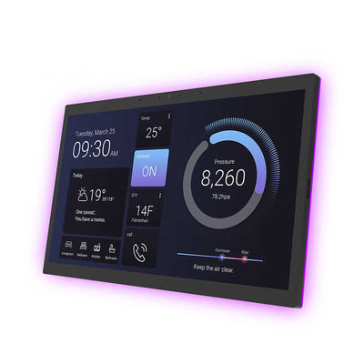 تبلت اندروید با صفحه نمایش 10.1 اینچی RK3288، نصب دیواری، NFC، PoE، خانه هوشمند OEM ODM با چراغ LED